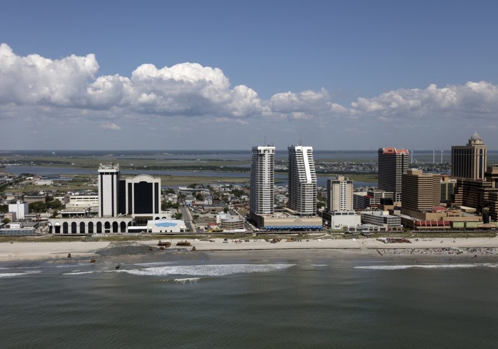 New Jersey shore in Atlantic City