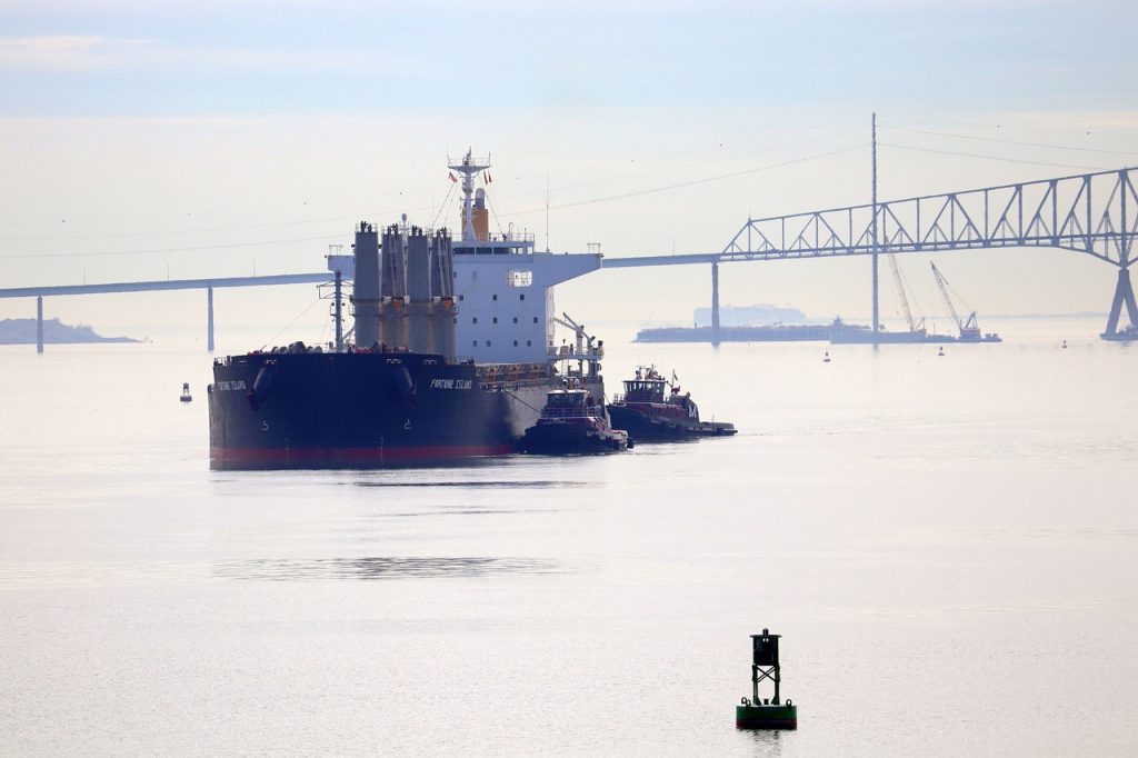 Baltimore harbor in Chesapeake Bay