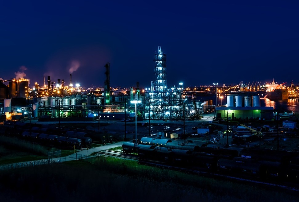 Petroleum refinery in Port Arthur Texas